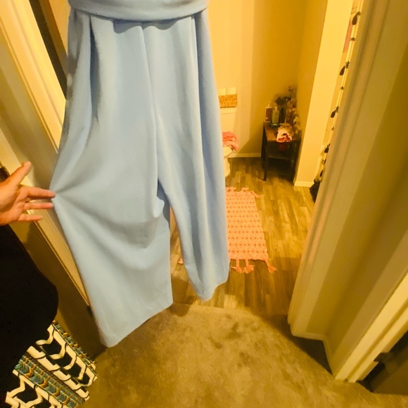 NWT Beautiful light blue wide leg one piece size 18 - Picture 9 of 9